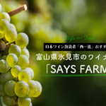 日本ワイン放浪者「西一進」おすすめ！富山県氷見市のワイナリー「SAYS FARM」