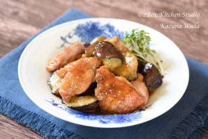 わさび山椒風味の鶏肉照り焼き完成写真